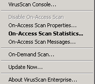 VirusScan Console